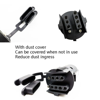 VP190U Route Trailer 7P Turn 4P 5P Plugs Double Row Plug US Plug - Terminal connectors by buy2fix | Online Shopping UK | buy2fix