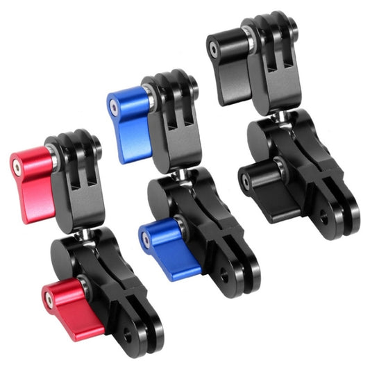 Aluminium Alloy 360 Degree Rotating Mount Adapter Adjustable Arm Connector for GoPro Hero11 Black / HERO10 Black /9 Black /8 Black /7 /6 /5 /5 Session /4 Session /4 /3+ /3 /2 /1, DJI Osmo Action and Other Action Cameras(Blue) - Helmet Mount by buy2fix | Online Shopping UK | buy2fix