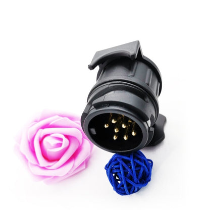 2 PCS VS1130E-M 13 Turn 7 Core Mini Converted Head Trailer RV Connector EU Plug - Terminal connectors by buy2fix | Online Shopping UK | buy2fix