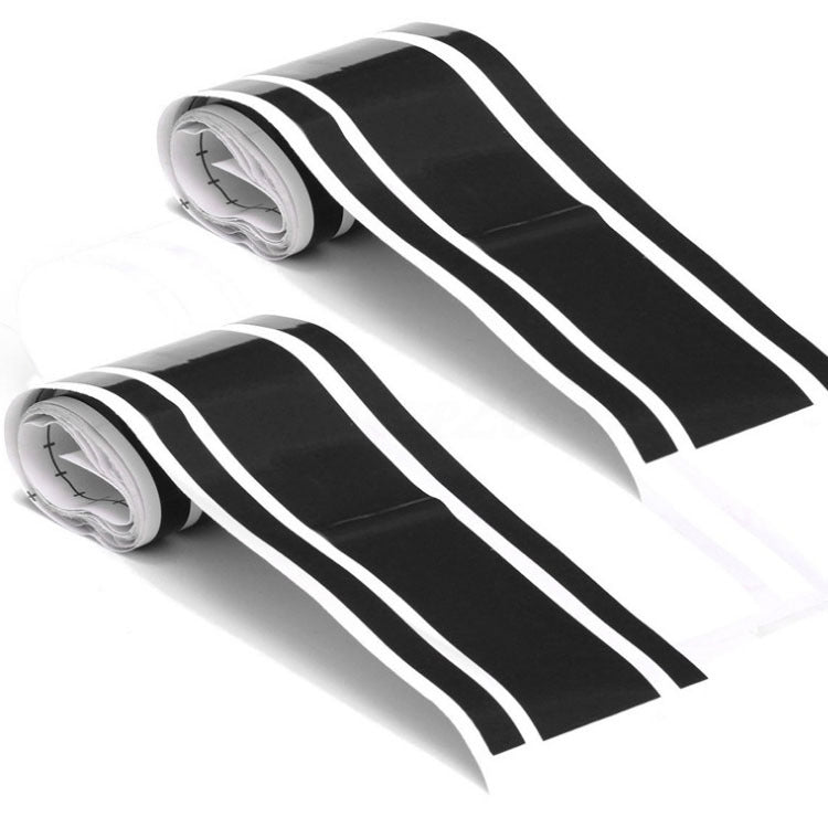 Car Hood Stickers Modified Racing Striped Ethylene Body Sticker(Black) by buy2fix