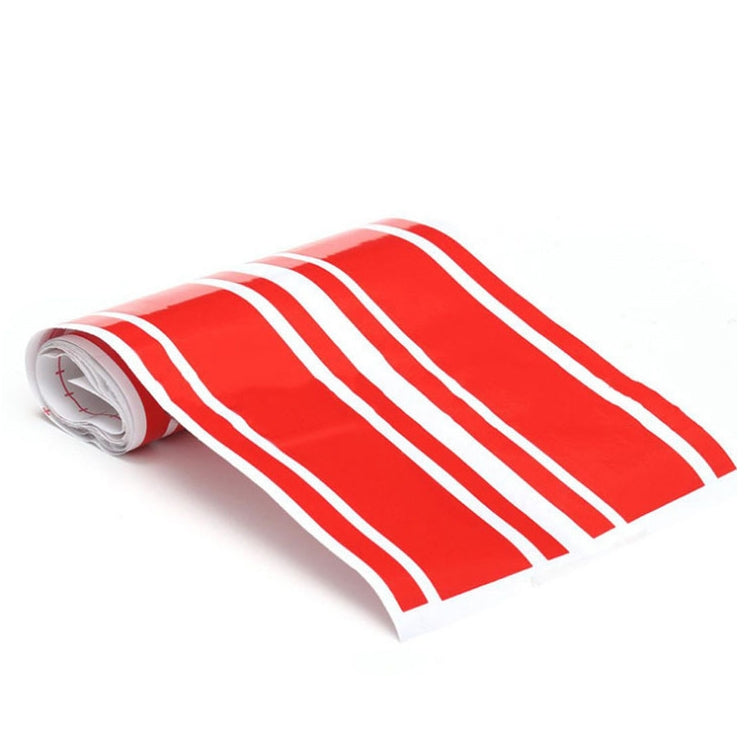 Car Hood Stickers Modified Racing Striped Ethylene Body Sticker(Red) by buy2fix