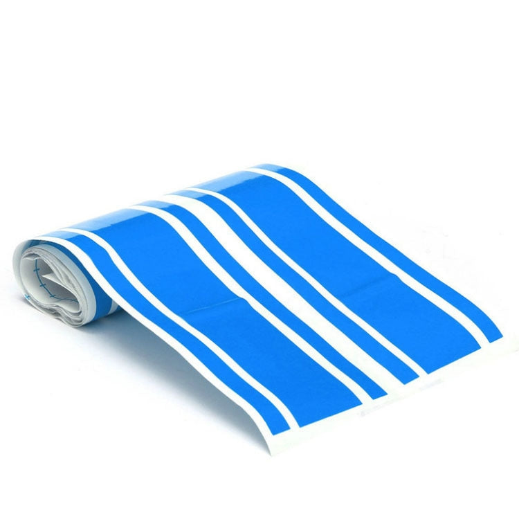 Car Hood Stickers Modified Racing Striped Ethylene Body Sticker(Blue) by buy2fix