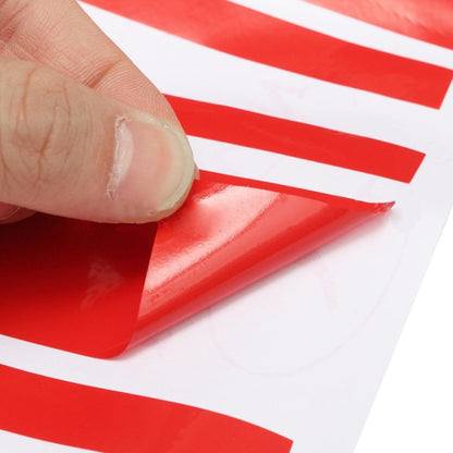 Car Hood Stickers Modified Racing Striped Ethylene Body Sticker(Red) by buy2fix