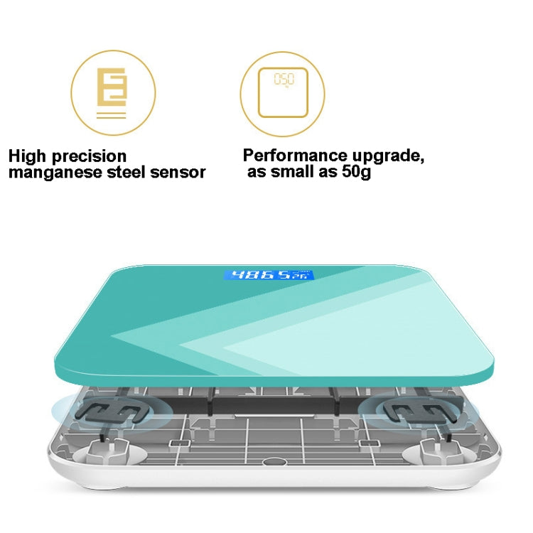 Battery 28cm Smart Electronic Scales Weight Scales Household Body Scales( Light Green) by buy2fix