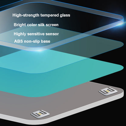 Charging 28cm Smart Electronic Scales Weight Scales Household Body Scales(Deep Green) by buy2fix