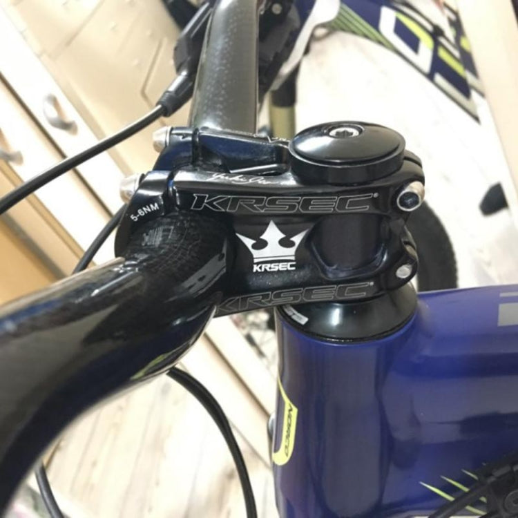 KRSEC CNC Ultra Light Short-Handed Mountain Bike Aluminum Alloy 50mm Riser, Colour: Full Black - Bicycle Grips by buy2fix | Online Shopping UK | buy2fix