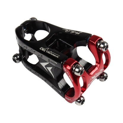 KRSEC CNC Ultra Light Short-Handed Mountain Bike Aluminum Alloy 50mm Riser, Colour: Black Red - Bicycle Grips by buy2fix | Online Shopping UK | buy2fix