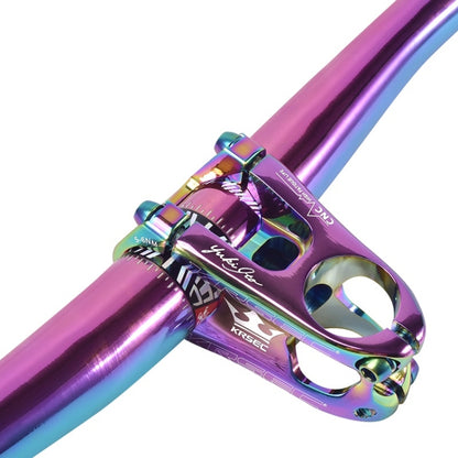 KRSEC CNC Ultra Light Short-Handed Mountain Bike Aluminum Alloy 50mm Riser, Colour: Electroplating Color - Bicycle Grips by buy2fix | Online Shopping UK | buy2fix
