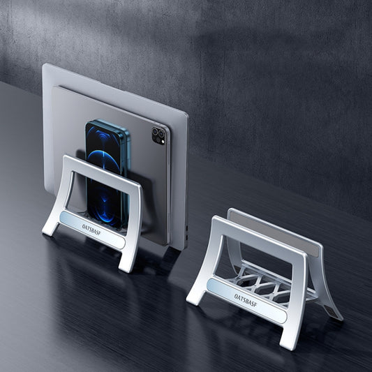 Oatsbasf 03671 Multifunctional Computer Tablet Cellphone Storage Bracket, Colour: Deluxe Version (Silver) - Laptop Stand by Oatsbasf | Online Shopping UK | buy2fix