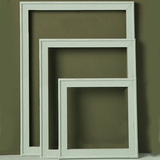 3 in 1 Different Sizes Morandi Color Wooden Photo Frame Series Color Spray Paint Photo Props Photography Background Ornaments(Light Green) - Wooden Props by buy2fix | Online Shopping UK | buy2fix