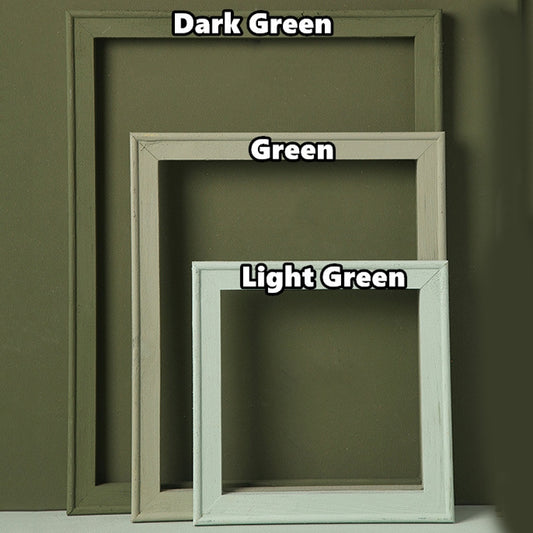 3 in 1 Different Sizes Morandi Color Wooden Photo Frame Series Color Spray Paint Photo Props Photography Background Ornaments(Normal Green) - Wooden Props by buy2fix | Online Shopping UK | buy2fix