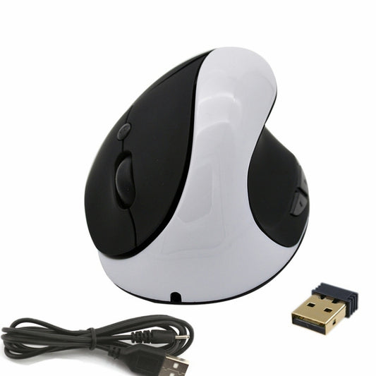 JSY-03 6 Keys Wireless Vertical Charging Mouse Ergonomic Vertical Optical Mouse(White) by buy2fix