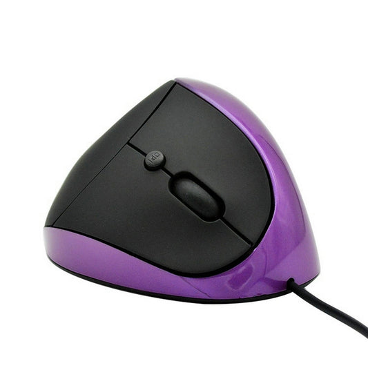 JSY-05 6 Keys Wired Vertical Mouse Ergonomics Brace Optical Mouse(Purple) by buy2fix