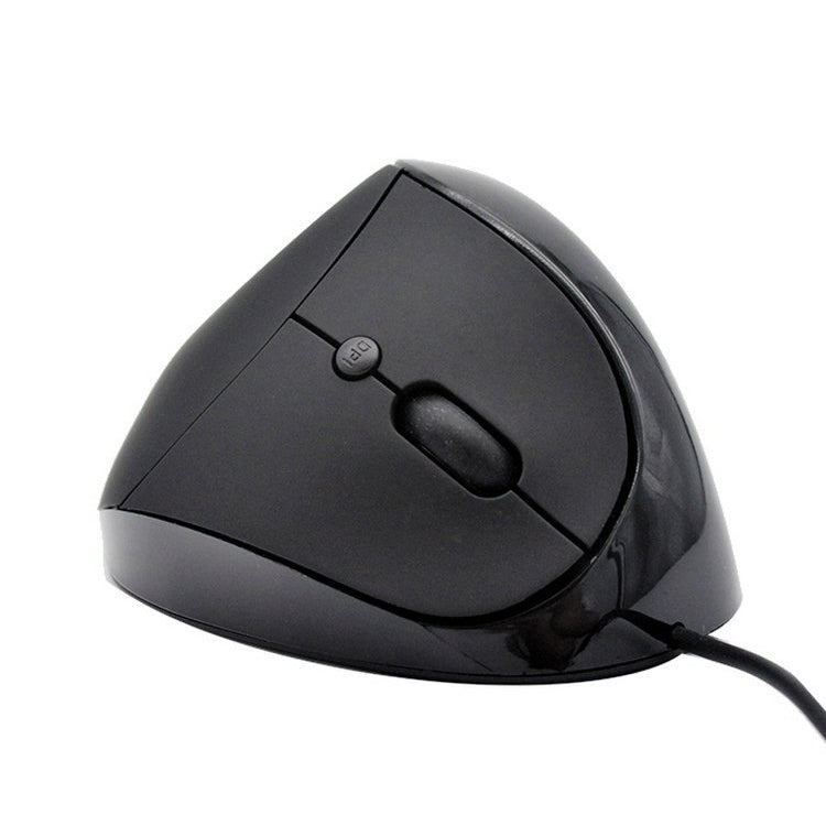 JSY-05 6 Keys Wired Vertical Mouse Ergonomics Brace Optical Mouse(Black) by buy2fix