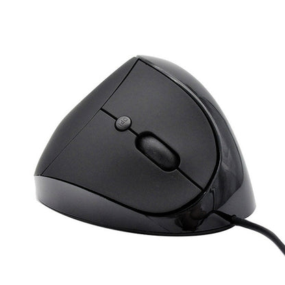 JSY-05 6 Keys Wired Vertical Mouse Ergonomics Brace Optical Mouse(Black) by buy2fix
