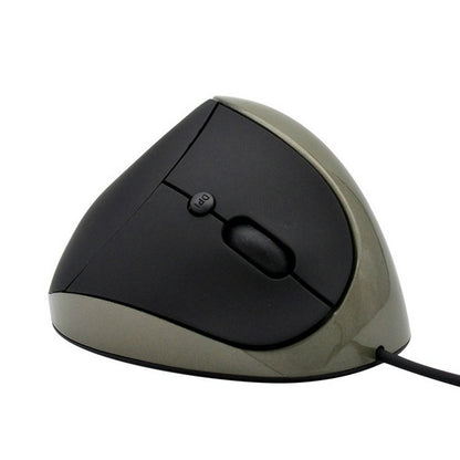 JSY-05 6 Keys Wired Vertical Mouse Ergonomics Brace Optical Mouse(Silver Gray) by buy2fix