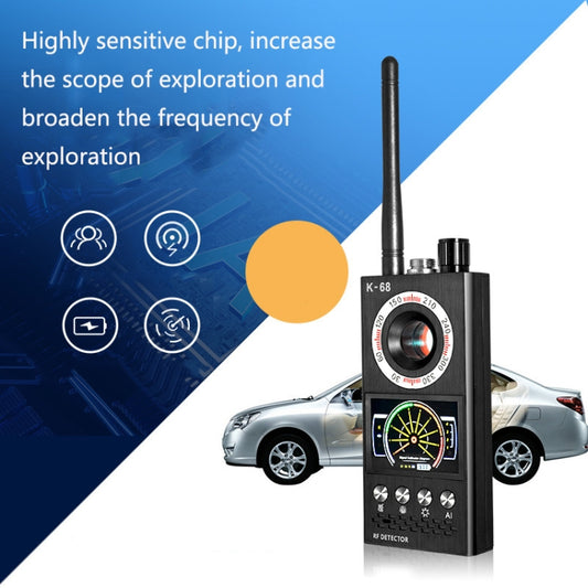 K68 Hotel Anti-Sneak Shooting Anti-Location Automatic Detection Anti-Eavesdropping And Anti-Monitoring Camera Signal Detector - RF Signal Detector by buy2fix | Online Shopping UK | buy2fix