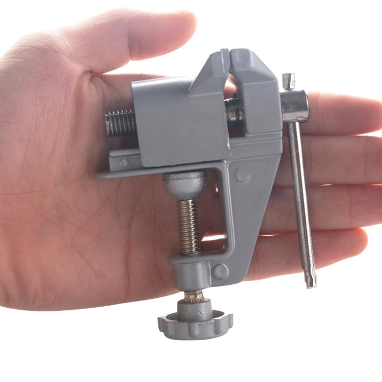 5893 Portable Mini Aluminum Alloy Table Pliers Bench Vise Manual DIY Tool, Random Style - Clamps by buy2fix | Online Shopping UK | buy2fix