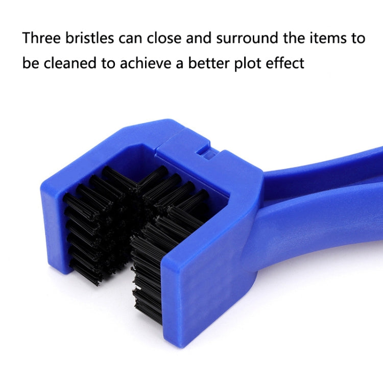 5 PCS BG-7168 Bicycle And Motorcycle Cleaning Brush Three-Sided Chain Brush, Colour: Black by buy2fix