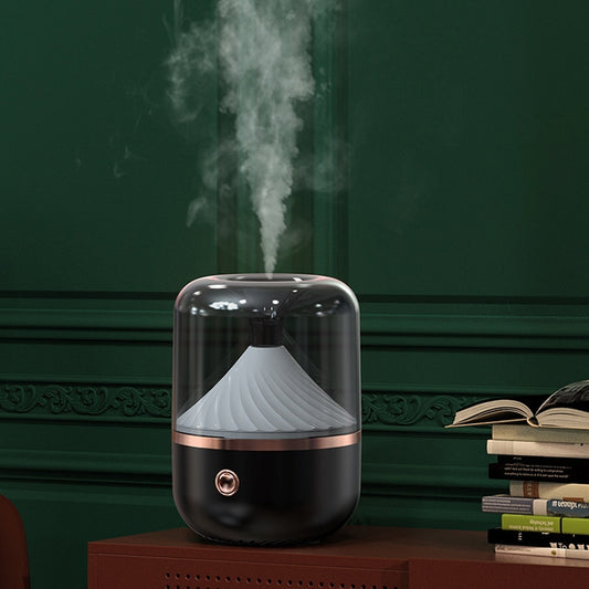 HX-930 Home Bedroom Round Mirror Essential Oil Aromatherapy Machine Ultrasonic Atomization Hydrating Spray Humidifier(Black) - Air Purifiers & Accessories by buy2fix | Online Shopping UK | buy2fix