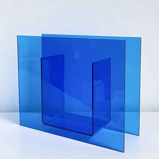 Blue Square Acrylic Ornament Studio Background Ornament Photo Props - Acrylic Props by buy2fix | Online Shopping UK | buy2fix