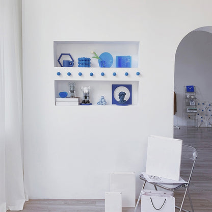 Blue Plaster Studio Background Ornament Photo Props - Stone Props by buy2fix | Online Shopping UK | buy2fix