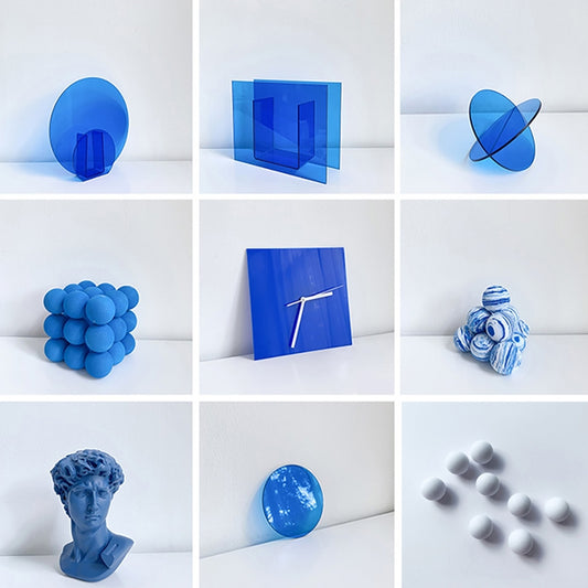 8pcs/ Set Blue Ball Studio Background Ornament Photo Props - Other Props by buy2fix | Online Shopping UK | buy2fix