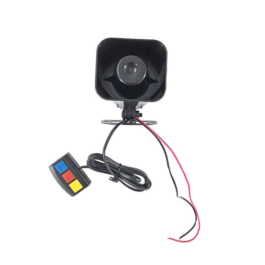 Three Voice Square Alarm Speaker 12V 30W Car Motorcycle Speaker - Security Alarm System by buy2fix | Online Shopping UK | buy2fix