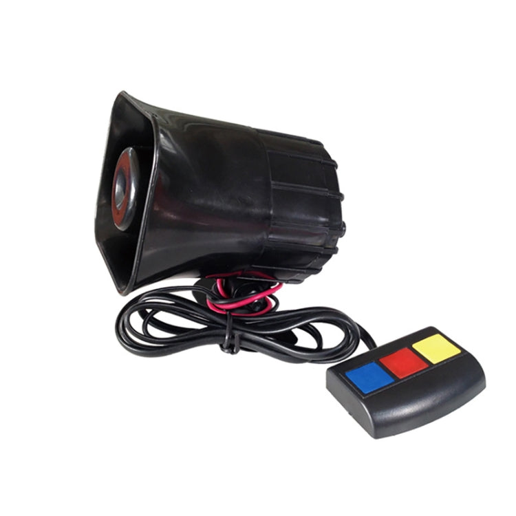 Three Voice Square Alarm Speaker 12V 30W Car Motorcycle Speaker - Security Alarm System by buy2fix | Online Shopping UK | buy2fix