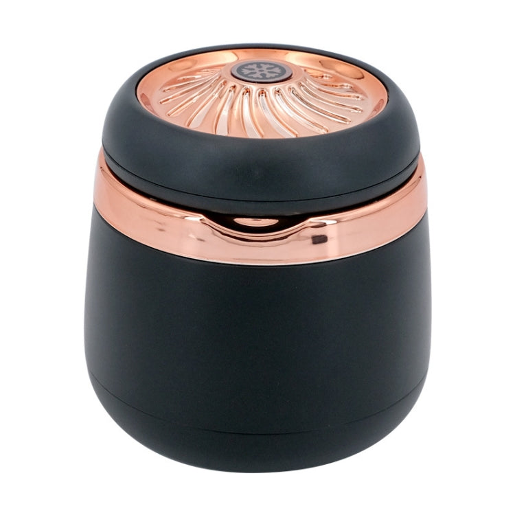 Car Ashtray Mini With Lamp And Cover Car Ashtray(N18B Gold) by buy2fix