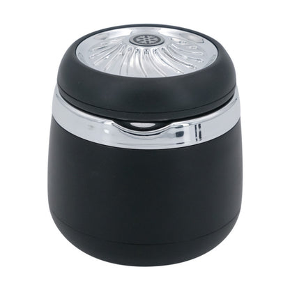 Car Ashtray Mini With Lamp And Cover Car Ashtray(N18B Silver) by buy2fix