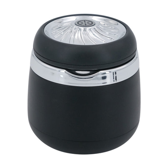 Car Ashtray Mini With Lamp And Cover Car Ashtray(N18B Silver)