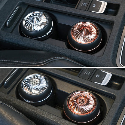 Car Ashtray Mini With Lamp And Cover Car Ashtray(N18A Gold) by buy2fix