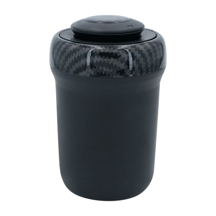 N17D Car Ashtray Arc Spot Tobacco With Lamp and Cover Car Ashtray(Carbon Fiber) by buy2fix