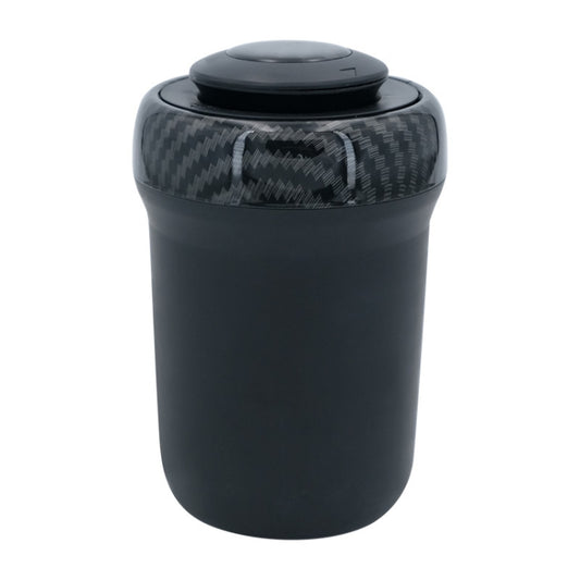 N17D Car Ashtray Arc Spot Tobacco With Lamp and Cover Car Ashtray(Carbon Fiber) by buy2fix
