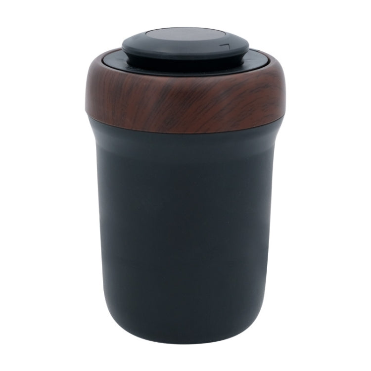 N17D Car Ashtray Arc Spot Tobacco With Lamp and Cover Car Ashtray(Wood Grain) by buy2fix