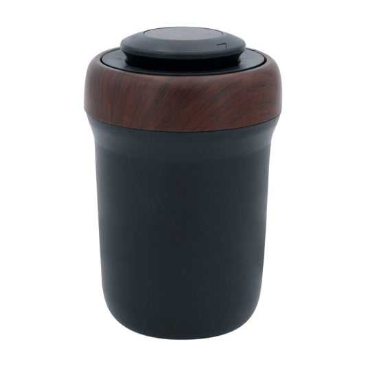 N17D Car Ashtray Arc Spot Tobacco With Lamp and Cover Car Ashtray(Wood Grain) by buy2fix