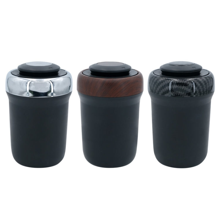 N17D Car Ashtray Arc Spot Tobacco With Lamp and Cover Car Ashtray(Carbon Fiber) by buy2fix