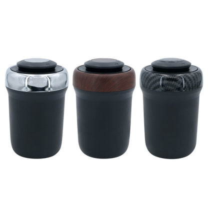 N17D Car Ashtray Arc Spot Tobacco With Lamp and Cover Car Ashtray(Silver) by buy2fix