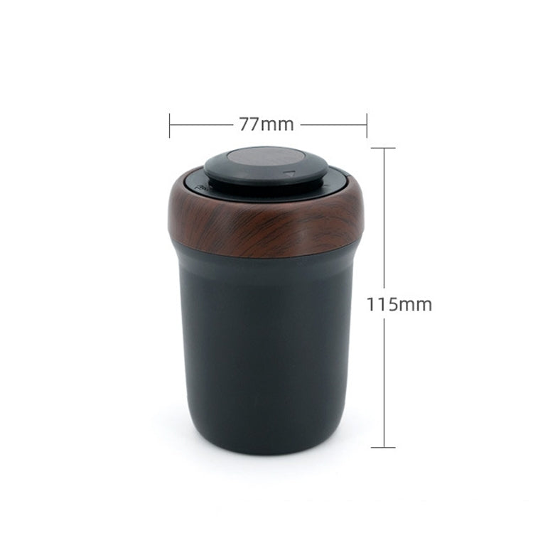 N17D Car Ashtray Arc Spot Tobacco With Lamp and Cover Car Ashtray(Carbon Fiber) by buy2fix