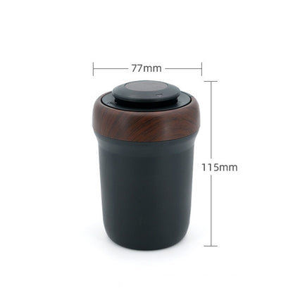 N17D Car Ashtray Arc Spot Tobacco With Lamp and Cover Car Ashtray(Carbon Fiber) by buy2fix