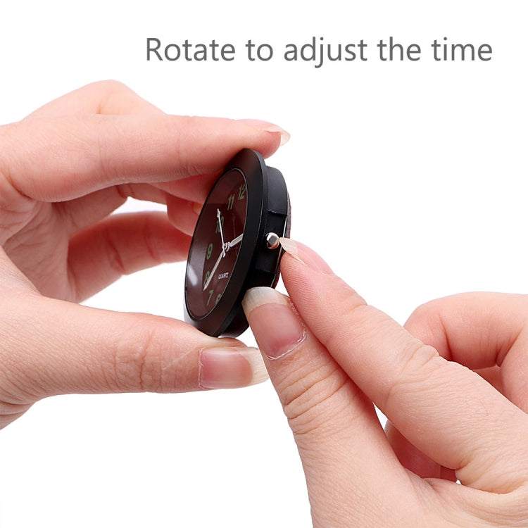 Car Clock Night Light Electronic Clock Car Decoration Quartz(Black Border) - Clocks & Car Meters by buy2fix | Online Shopping UK | buy2fix