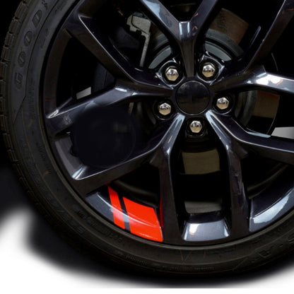 3 Sets Car Wheel Reflective Stickers 18-21 Inch General Decorative Sticker Line Sticker(White) - Decorative Strip by buy2fix | Online Shopping UK | buy2fix