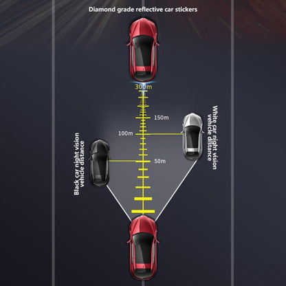 5 Sets Car Trunk Reflective Decorative Strip Anti-Scratch Car Tail Warning Decorative Stickers(White) by buy2fix