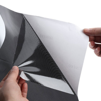 Car Electrostatic Sunshade Stickers Window Glass Sunscreen Heat Insulation Stickers Taiwanese Point Hole Film(120 x 60cm) by buy2fix