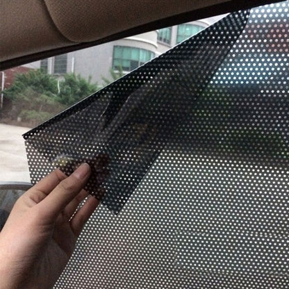 Car Electrostatic Sunshade Stickers Window Glass Sunscreen Heat Insulation Stickers Taiwanese Point Hole Film(120 x 60cm) by buy2fix