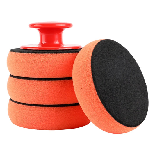 3 Sets Handle Polished Waxing Sponge Car Waxing Wash Tool(3 Handle +12 Sponge) - Polishing Machine & Accessories by buy2fix | Online Shopping UK | buy2fix