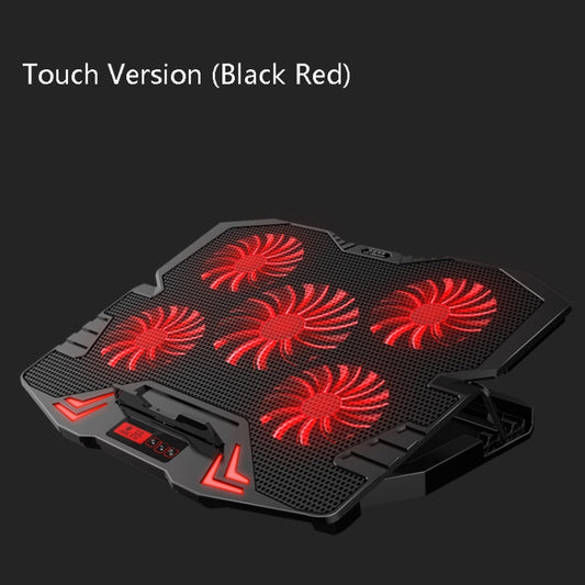 ICE COOREL K5 Laptop Radiator Computer Cooling Bracket, Colour: Touch Version (Black Red) - Cooling Pads by ICE COOREL | Online Shopping UK | buy2fix