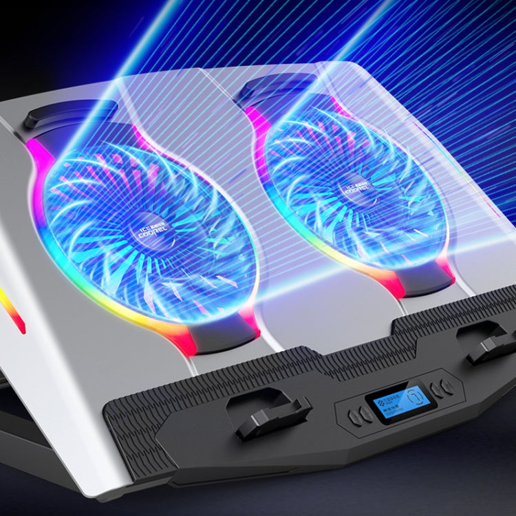 ICE COOREL USB Laptop Radiator Computer Mute Cooling Bracket, Colour: N9 Standard Version (Silver) - Cooling Pads by ICE COOREL | Online Shopping UK | buy2fix