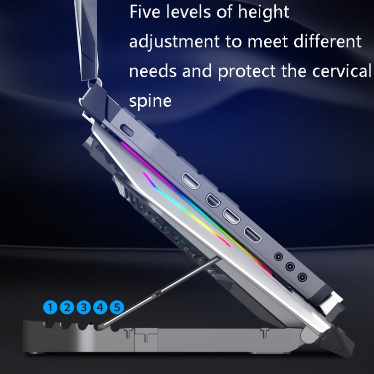 ICE COOREL USB Laptop Radiator Computer Mute Cooling Bracket, Colour: N9 Standard Version (Silver) - Cooling Pads by ICE COOREL | Online Shopping UK | buy2fix